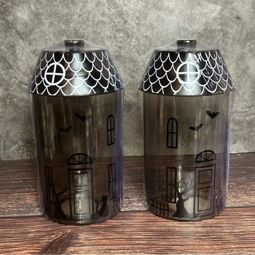 Target Bullseye Halloween Haunted House Glass Canister Set